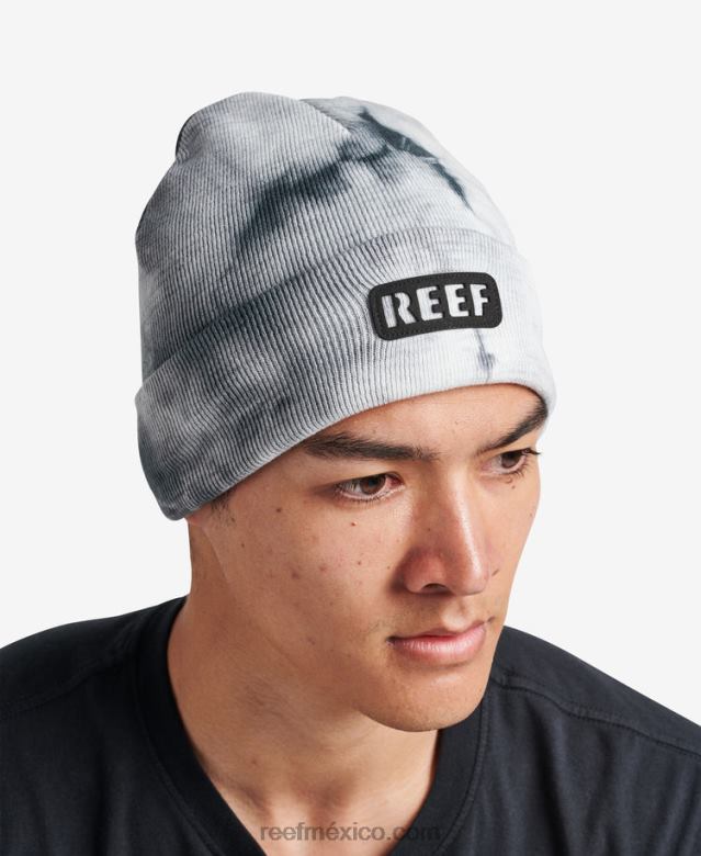 gorro con efecto tie dye de Woodstock Reef hombres caviar B4FFZ812