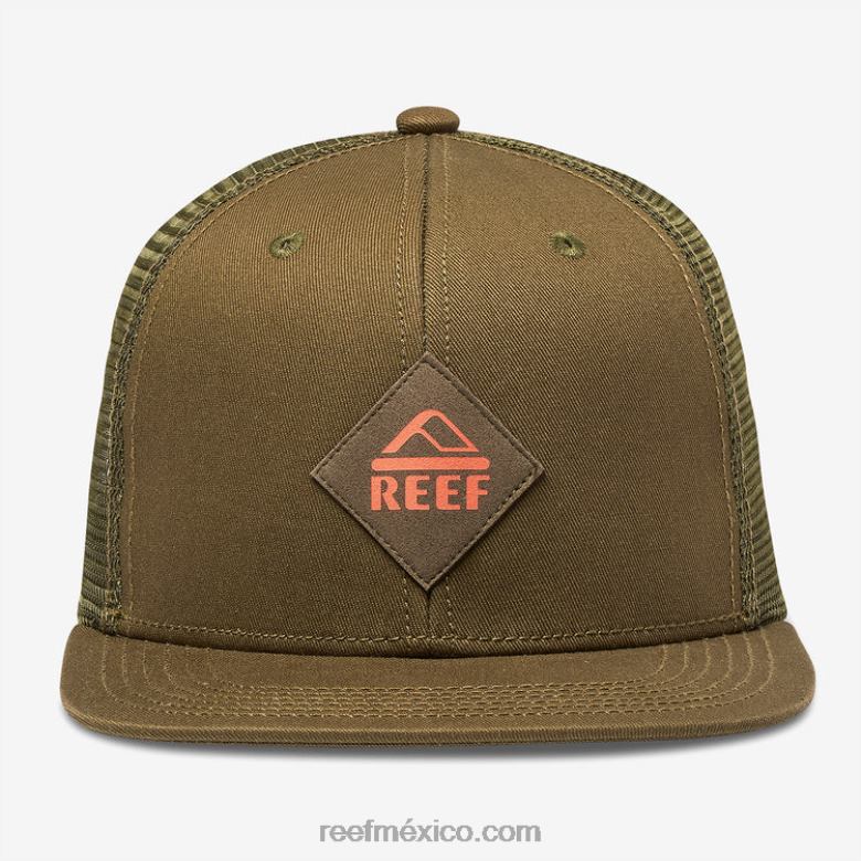 gorra de camionero madre snapback Reef hombres oliva oscuro B4FFZ760