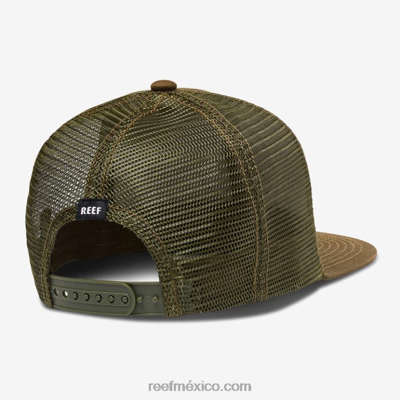 gorra de camionero madre snapback Reef hombres oliva oscuro B4FFZ760