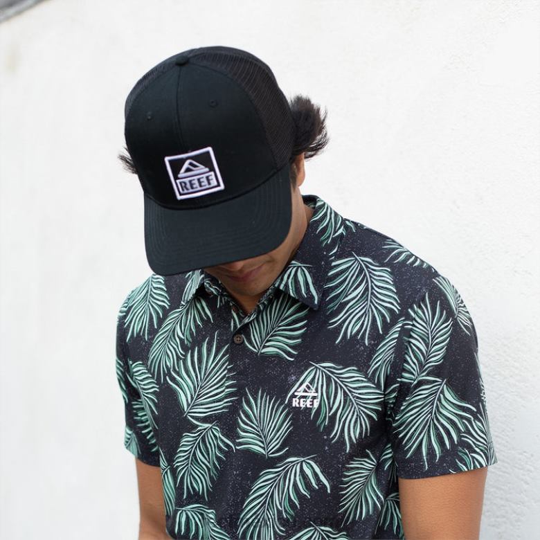 gorra de camionero snapback townsend Reef hombres pirata negro B4FFZ761