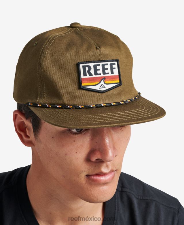 gorra desestructurada sabor snapback Reef hombres oliva oscuro B4FFZ784