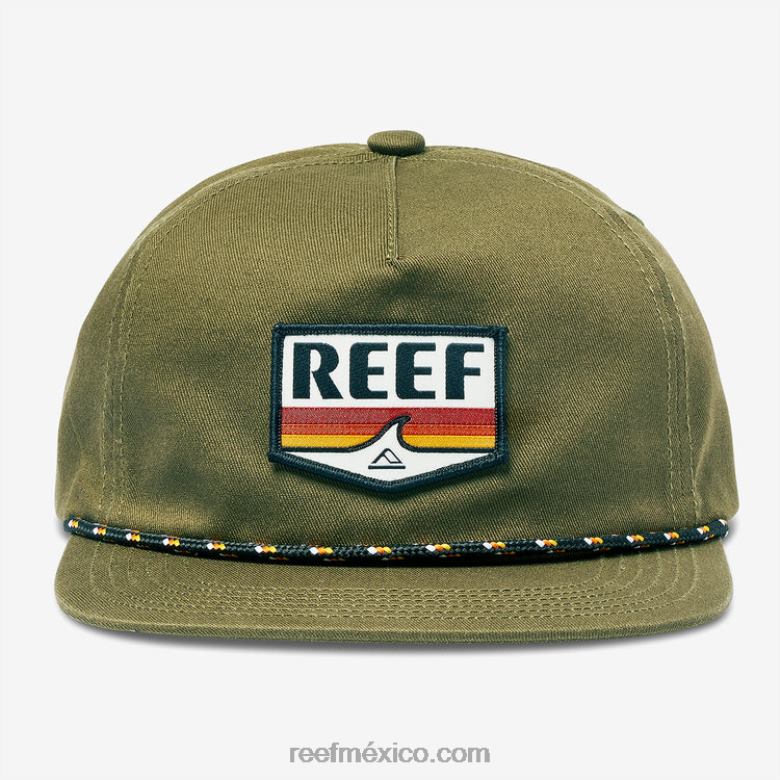 gorra desestructurada sabor snapback Reef hombres oliva oscuro B4FFZ784