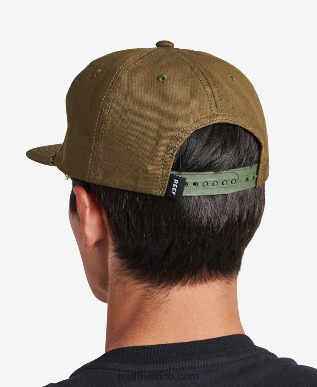 gorra desestructurada sabor snapback Reef hombres oliva oscuro B4FFZ784