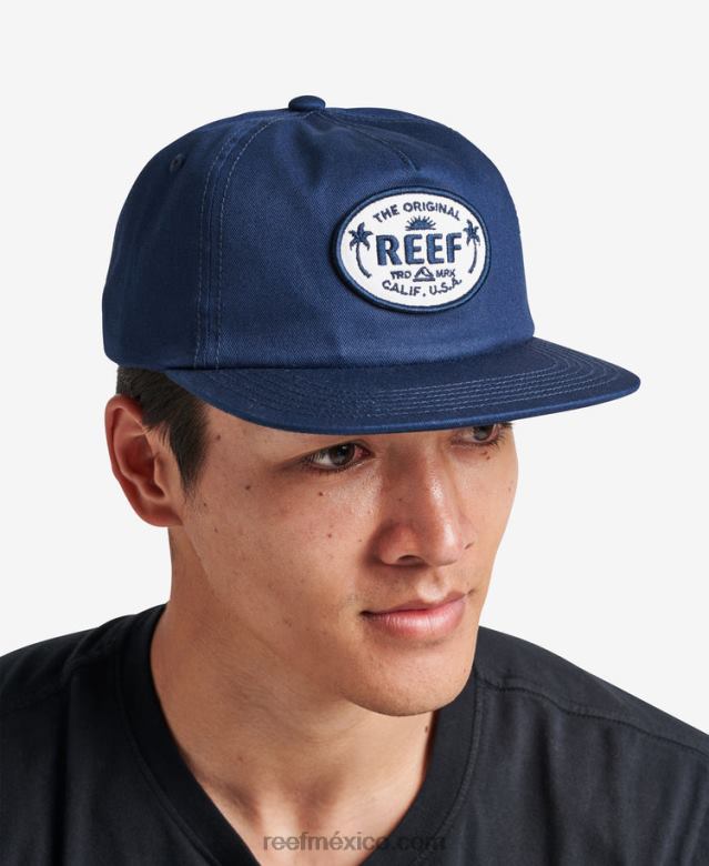 gorra sin estructura gaviota strapback Reef hombres insignias azules B4FFZ780