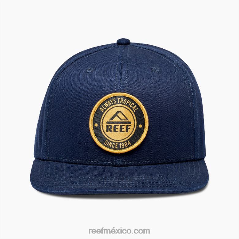 sombrero de visera plana Woodbury Reef hombres insignias azules B4FFZ806