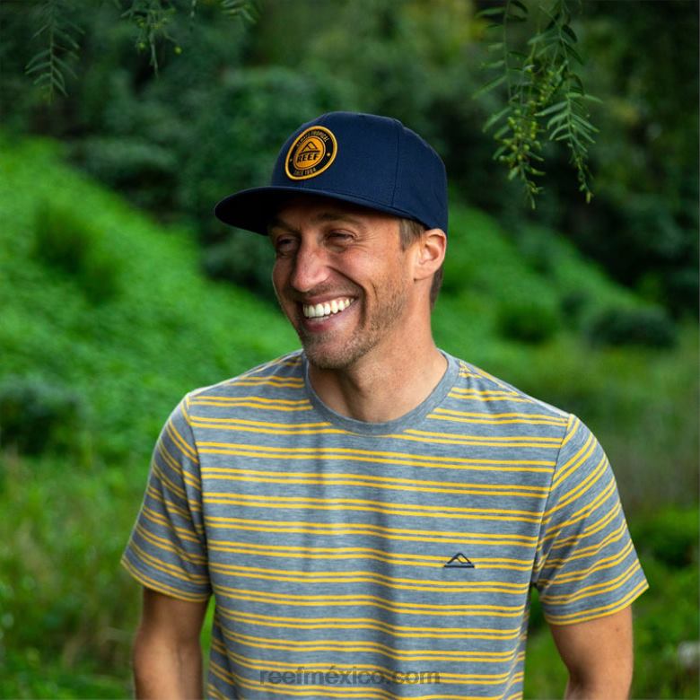 sombrero de visera plana Woodbury Reef hombres insignias azules B4FFZ806