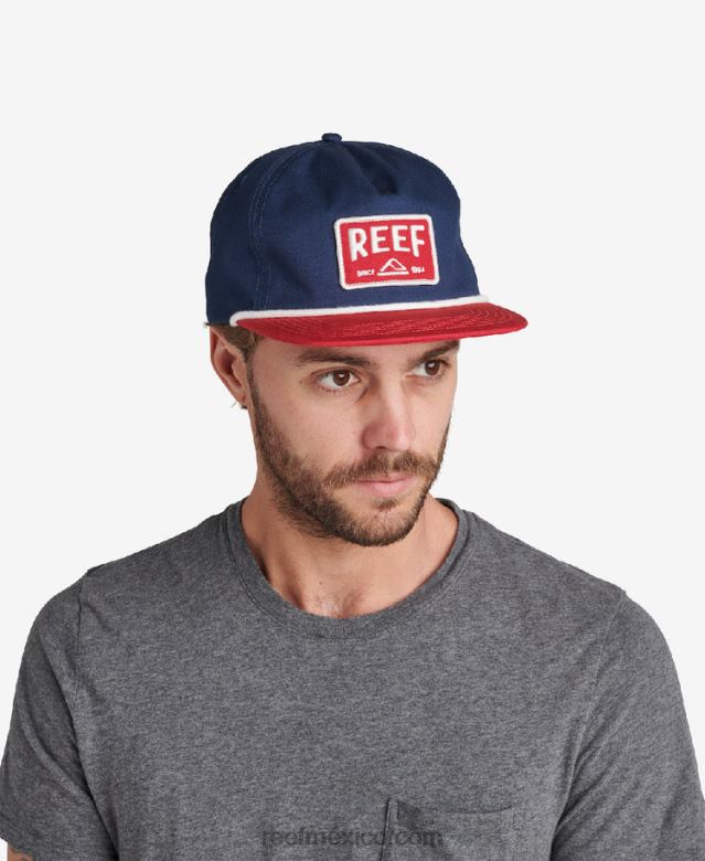 sombrero de visera plana morter Reef hombres bufón rojo B4FFZ801