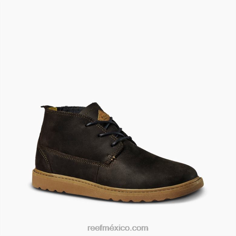 Bota de cuero Reef Voyagehombres Roca Negra B4FFZ518
