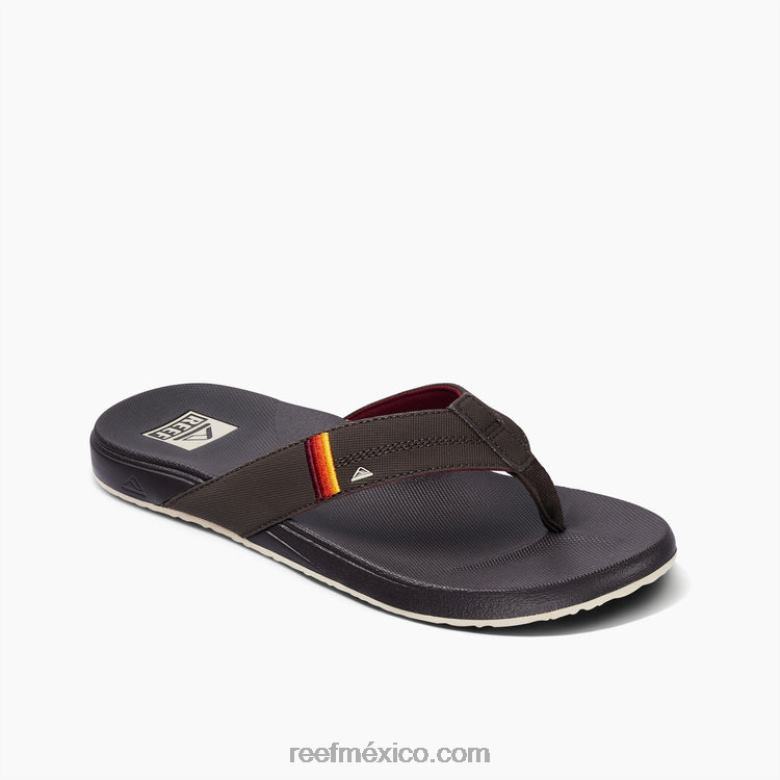 cojín fantasma Reef hombres puesta de sol marrón vintage B4FFZ310