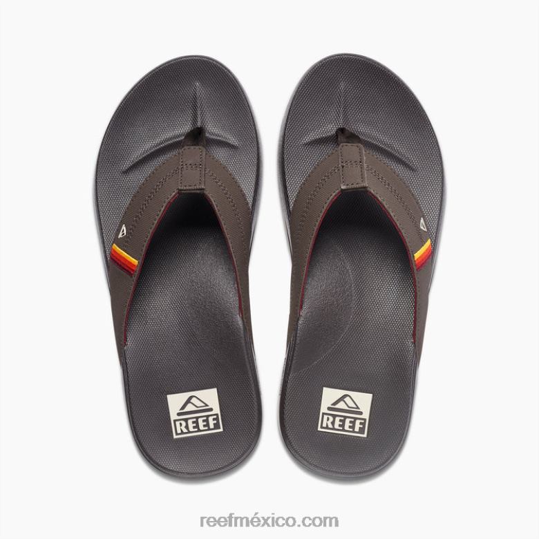 cojín fantasma Reef hombres puesta de sol marrón vintage B4FFZ310