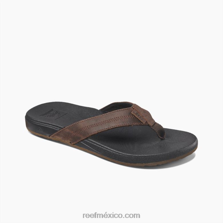 cojín fantasma de cuero Reef hombres marrón oscuro B4FFZ333