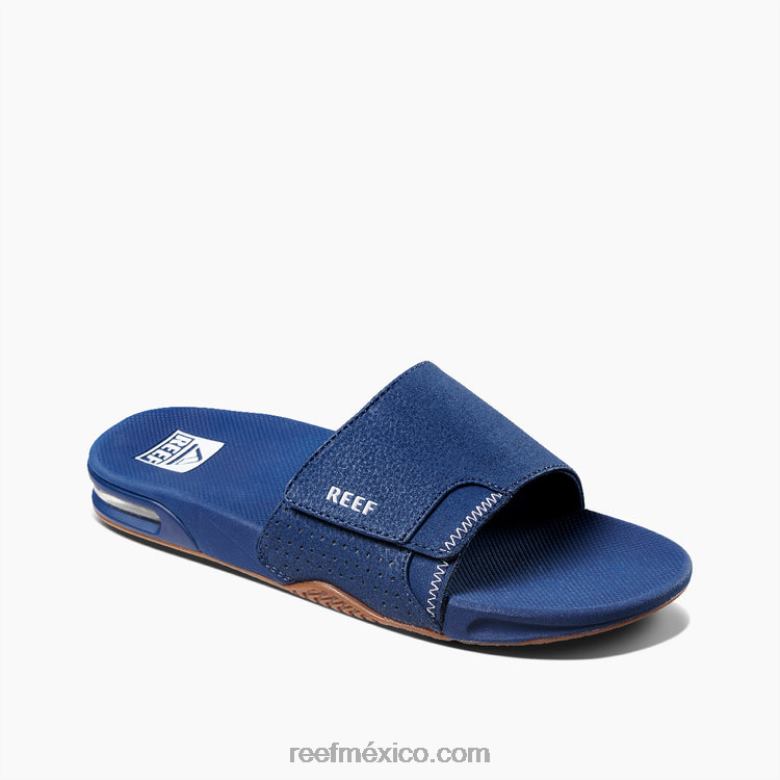 tobogán de abanico Reef hombres azul marino/goma B4FFZ469