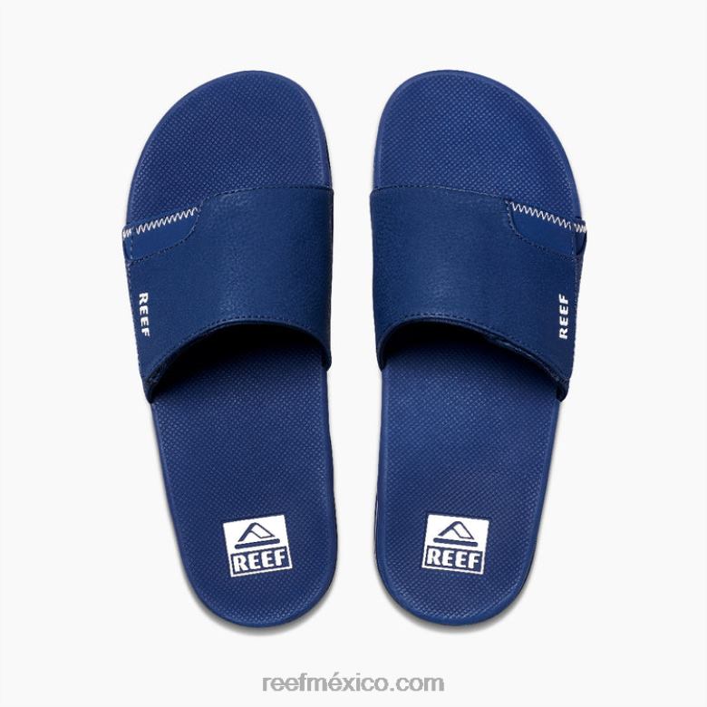 tobogán de abanico Reef hombres azul marino/goma B4FFZ469