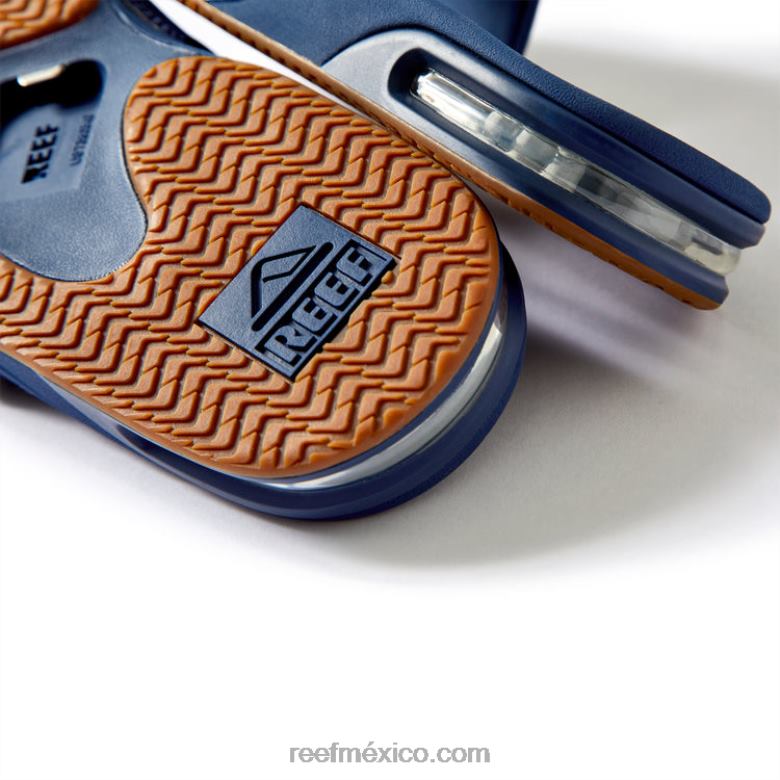 tobogán de abanico Reef hombres azul marino/goma B4FFZ469