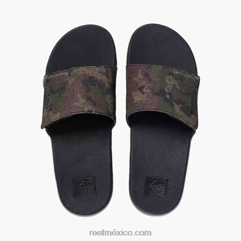 tobogán de abanico Reef hombres camuflaje verde oliva B4FFZ356