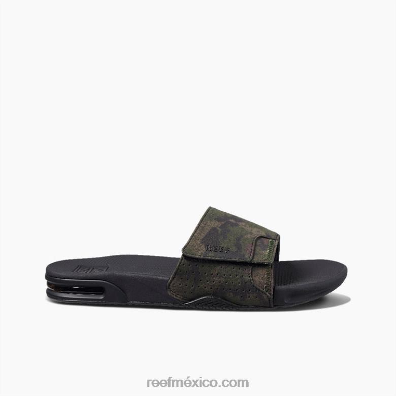 tobogán de abanico Reef hombres camuflaje verde oliva B4FFZ356