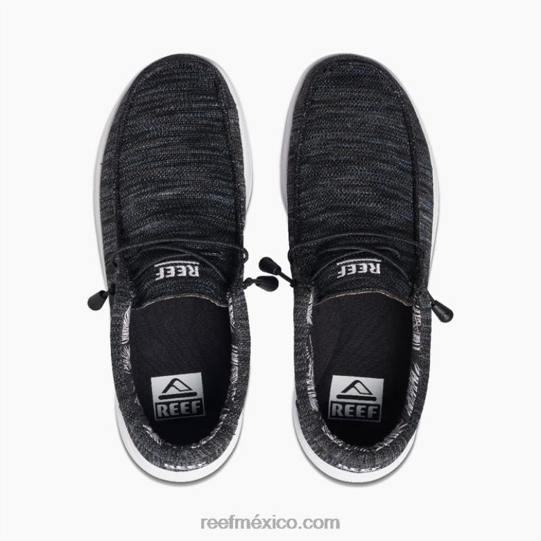 Cojín costa malla Reef hombres negro/gris/blanco B4FFZ492