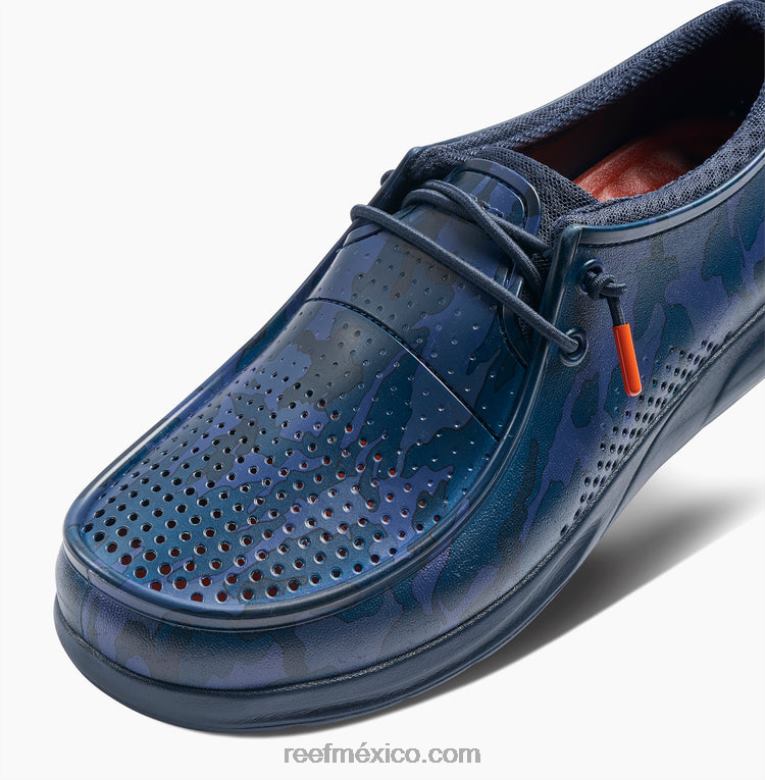 impresiones de la costa del agua Reef hombres camuflaje azul marino B4FFZ527