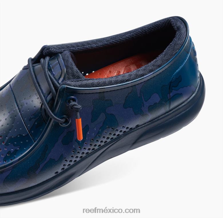 impresiones de la costa del agua Reef hombres camuflaje azul marino B4FFZ527