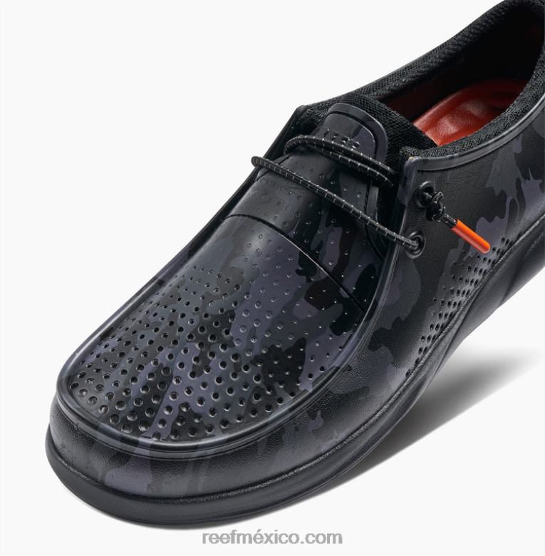 impresiones de la costa del agua Reef hombres camuflaje negro B4FFZ526