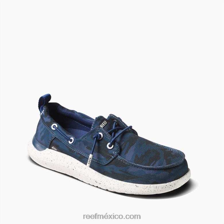 muelle de suela hinchable Reef hombres azul marino/camuflaje B4FFZ509