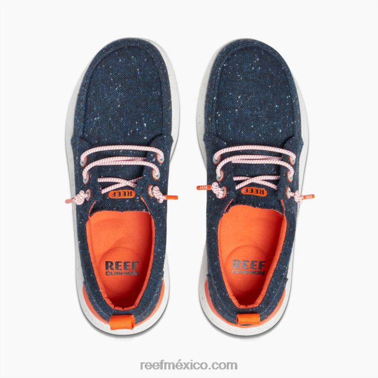 reducción de suela hinchable Reef hombres azul marino/naranja B4FFZ500