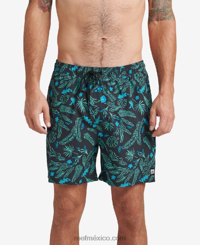 bañador everett 17" Reef hombres caviar B4FFZ716