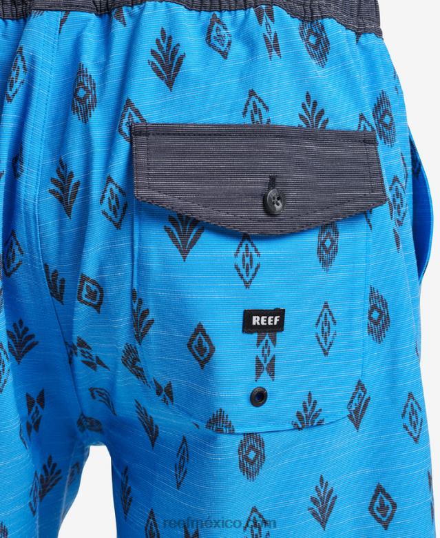 billy volley corto 17\" Reef hombres azul francés B4FFZ703