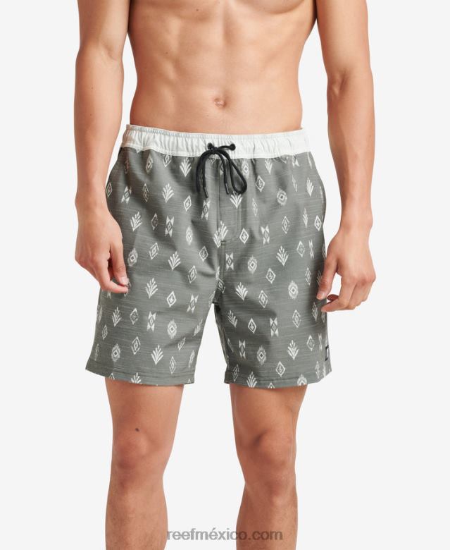 billy volley corto 17" Reef hombres tomillo B4FFZ697
