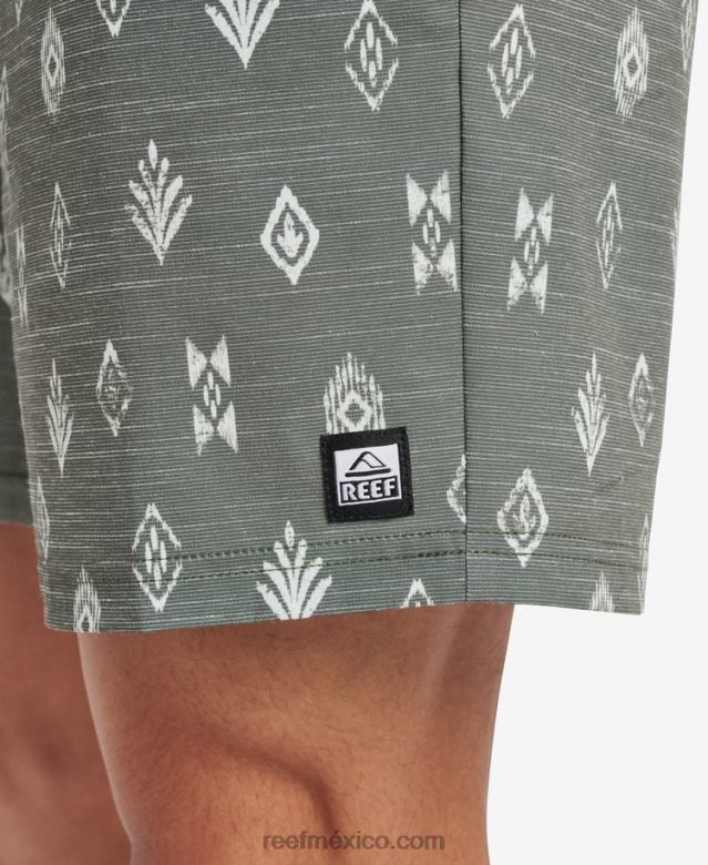 billy volley corto 17\" Reef hombres tomillo B4FFZ697