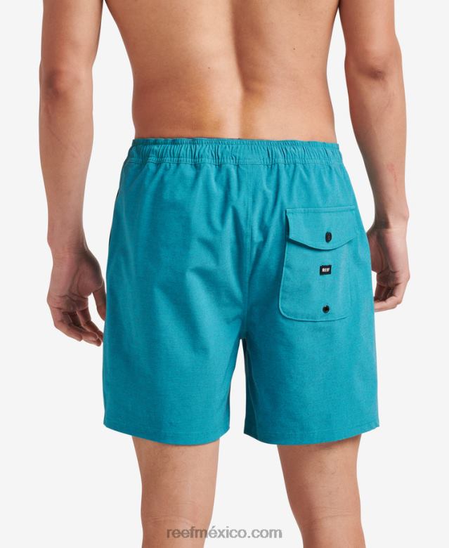 shorts de paseo con cintura elástica de 17\" Reef hombres golfo de vizcaya B4FFZ699