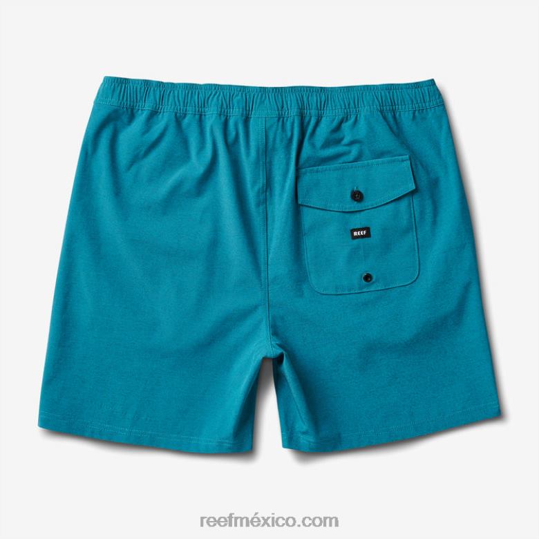 shorts de paseo con cintura elástica de 17\" Reef hombres golfo de vizcaya B4FFZ699
