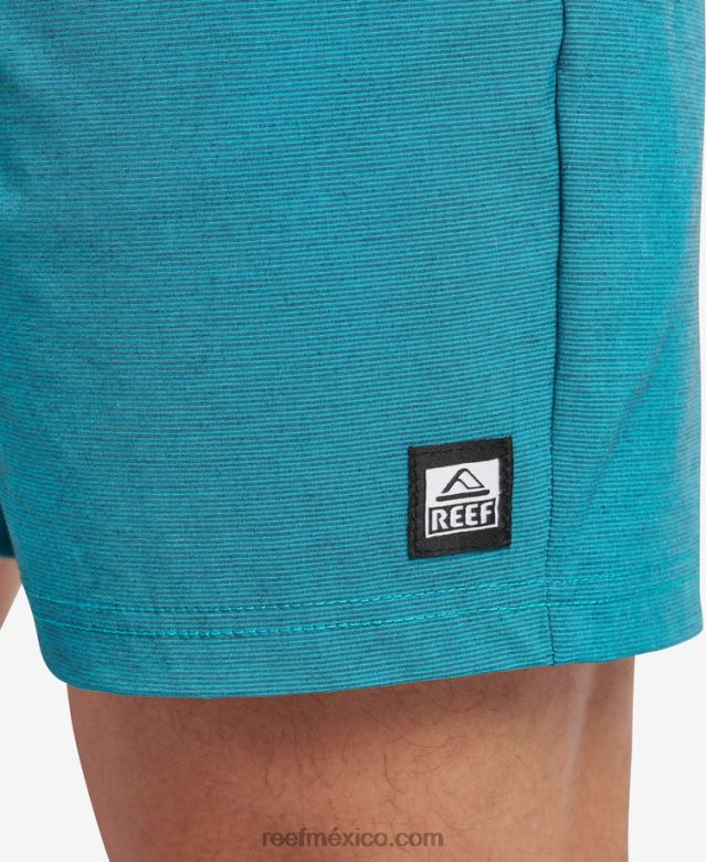shorts de paseo con cintura elástica de 17\" Reef hombres golfo de vizcaya B4FFZ699