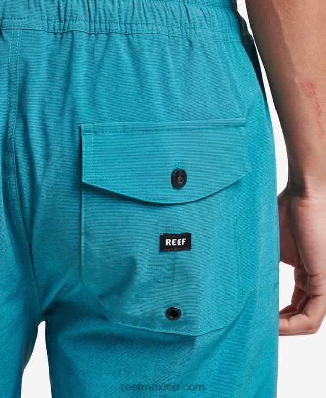 shorts de paseo con cintura elástica de 17\" Reef hombres golfo de vizcaya B4FFZ699
