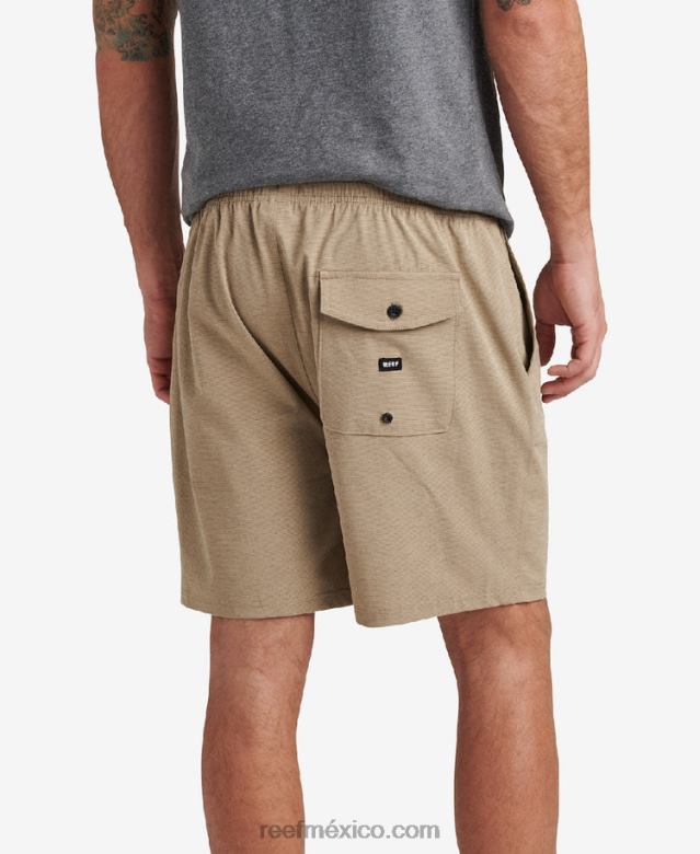 shorts de paseo con cintura elástica de 17\" Reef hombres quelpo B4FFZ675