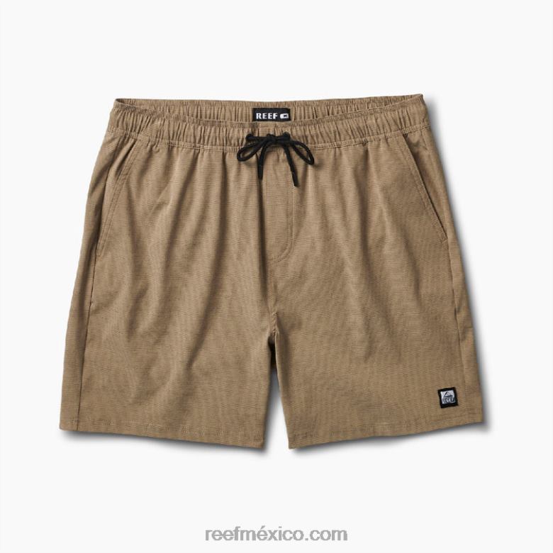 shorts de paseo con cintura elástica de 17\" Reef hombres quelpo B4FFZ675