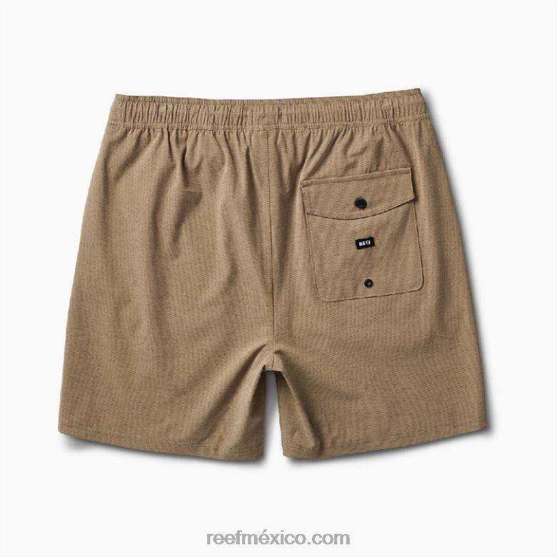 shorts de paseo con cintura elástica de 17\" Reef hombres quelpo B4FFZ675
