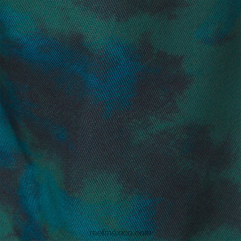 shorts de playa elliot con cintura elástica 17\" Reef hombres hiedra oscura B4FFZ700