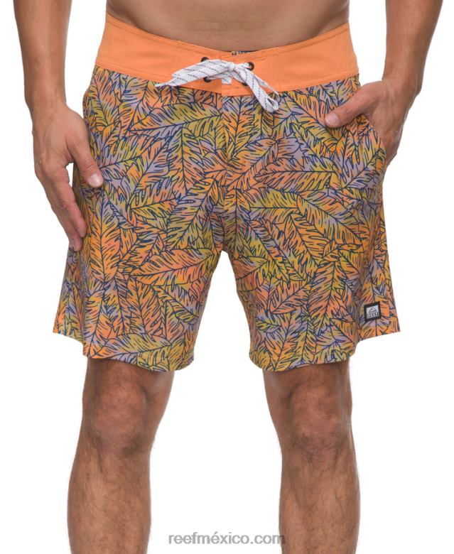 shorts de playa worley 17" Reef hombres lila pastel B4FFZ694
