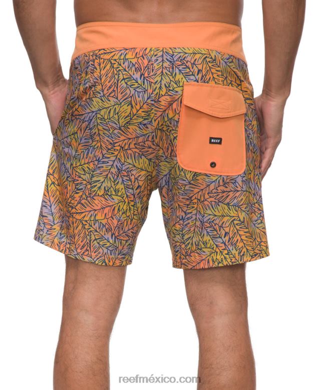 shorts de playa worley 17\" Reef hombres lila pastel B4FFZ694