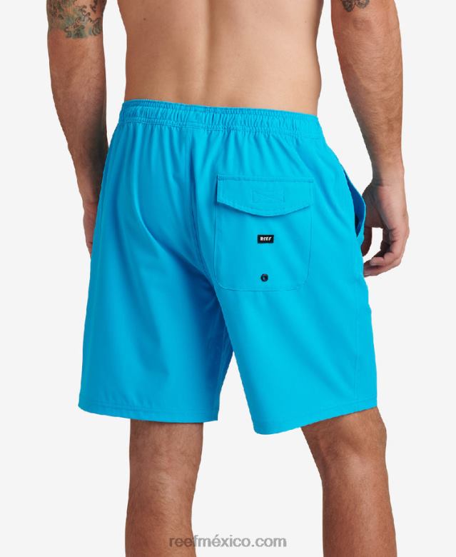 shorts jackson de 17\" Reef hombres océano hawaiano B4FFZ709