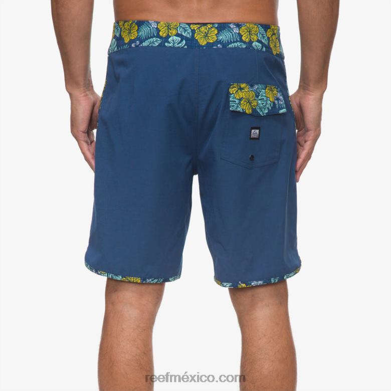 shorts mullen de 19\" Reef hombres azul de metilo B4FFZ693