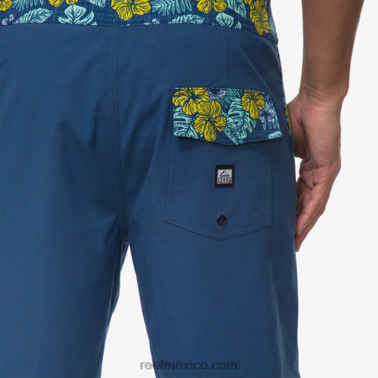 shorts mullen de 19\" Reef hombres azul de metilo B4FFZ693