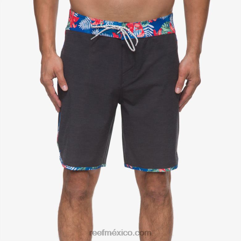 shorts mullen de 19" Reef hombres caviar B4FFZ682