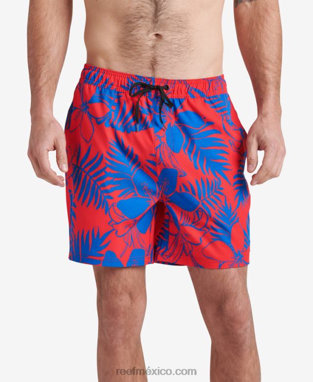 tabla corta walton 19" Reef hombres hibisco B4FFZ720