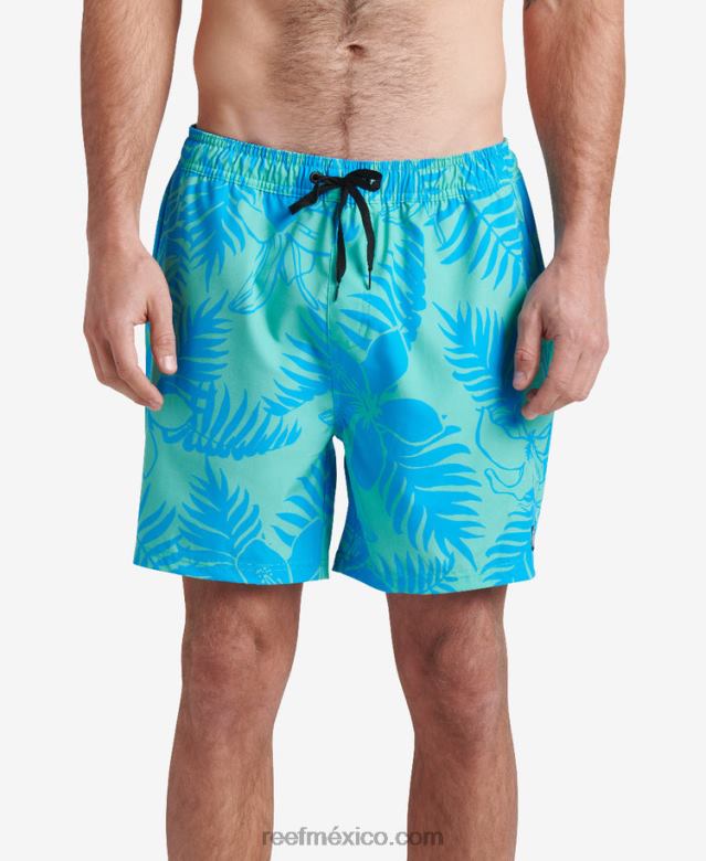 tabla corta walton 19" Reef hombres verde electrico B4FFZ717