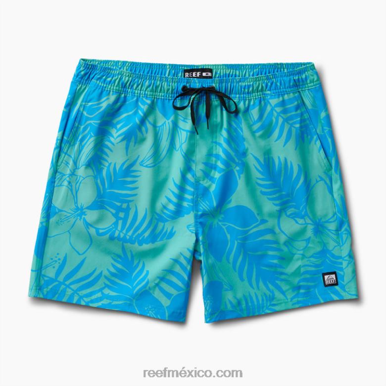 tabla corta walton 19\" Reef hombres verde electrico B4FFZ717