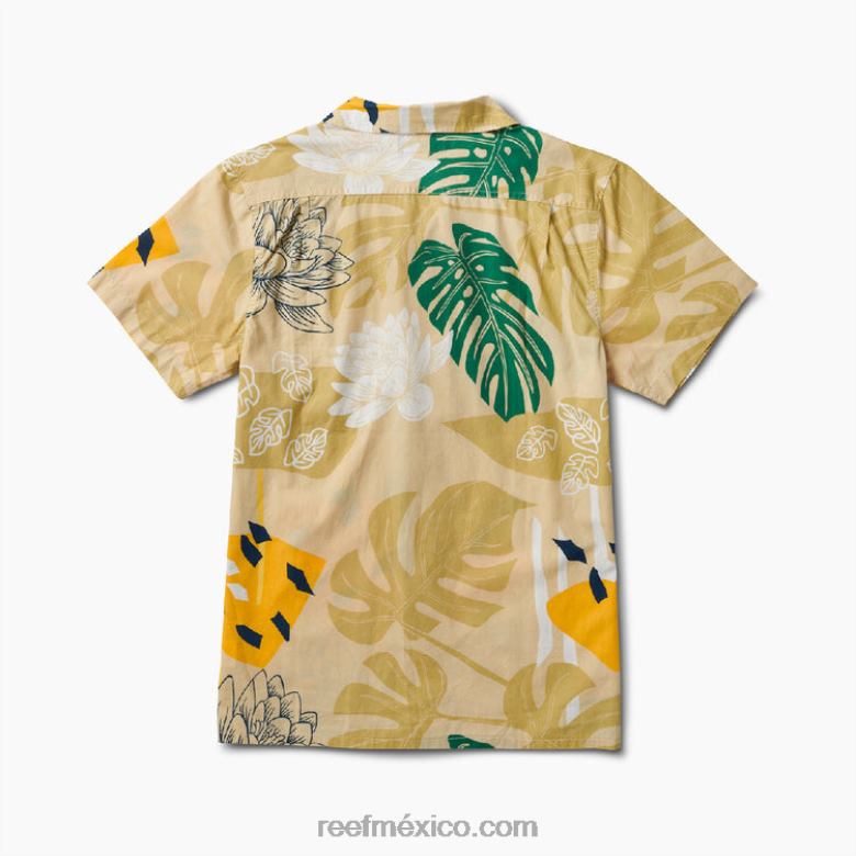 camisa de manga corta otis Reef hombres niebla B4FFZ660