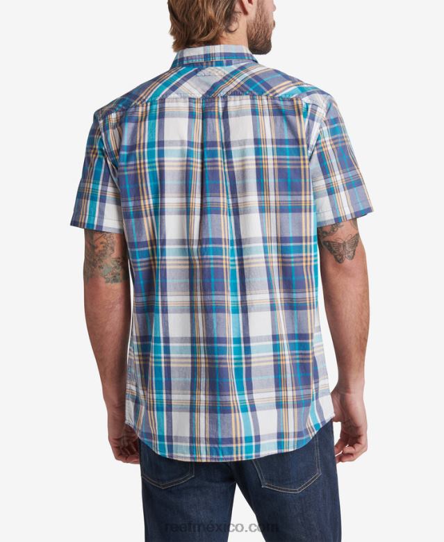 camisa de manga corta pardy Reef hombres azul índigo B4FFZ648