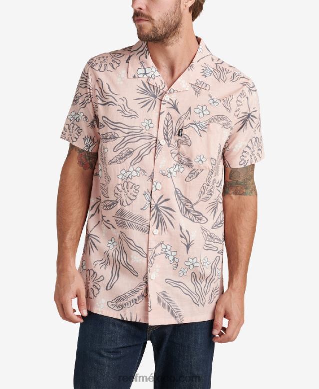 camisa de manga corta rockdale Reef hombres rosa sepia B4FFZ639